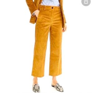 JCrew Wide Leg Cropped Corduroy Pants